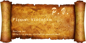 Pippan Violetta névjegykártya